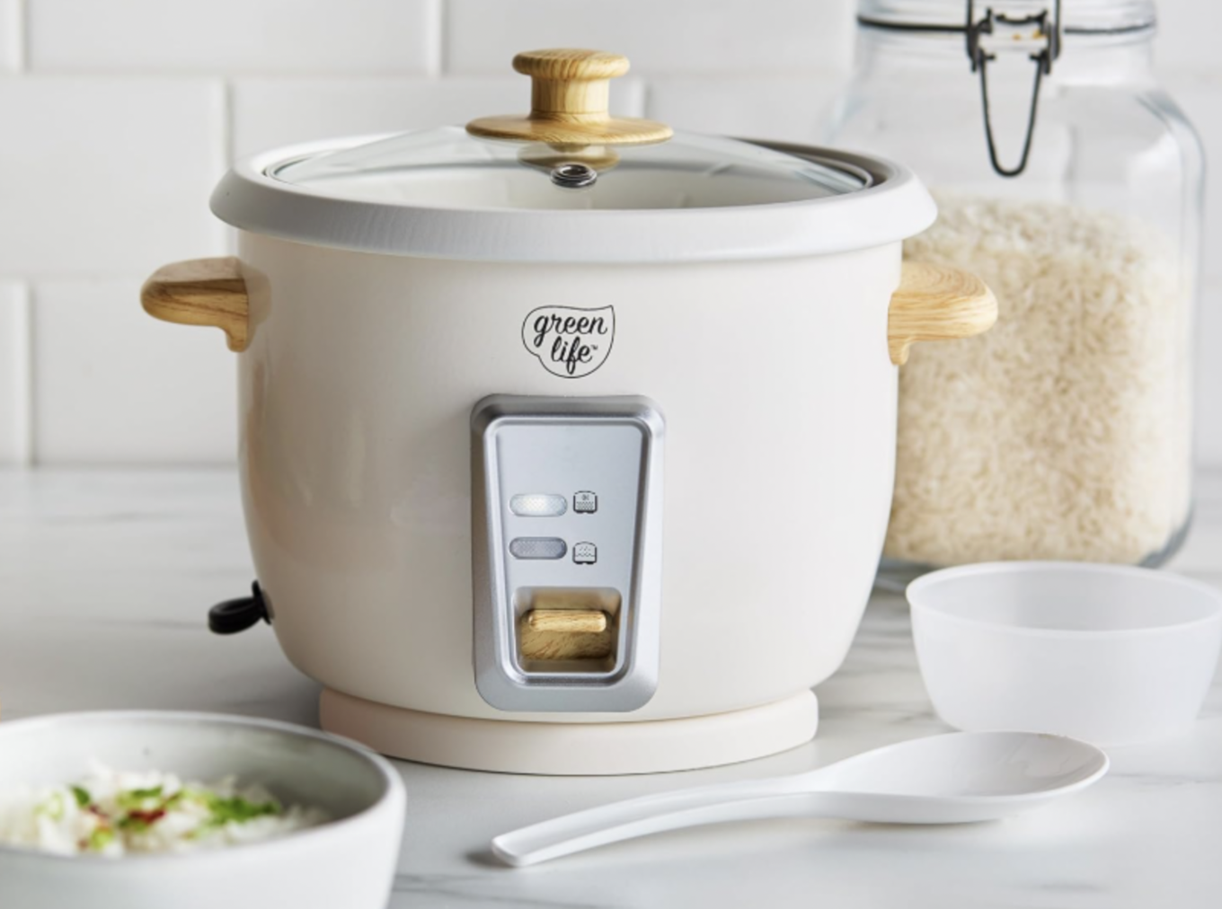 GreenLife 3-Cup Electric Rice Cooker